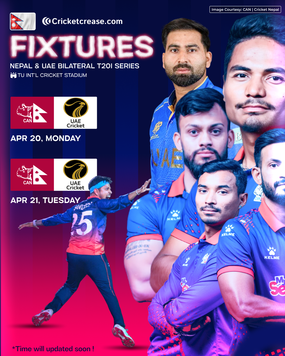 Nepal to Host UAE for Two T20Is at TU Ground in Crucial Home Series